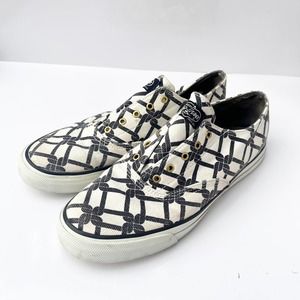 Milly for Sperry Top Sider Casual Slip On Sneakers Blue White